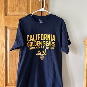 Champion Navy California Golden Bears (berkley) Swimming & Diving Tee